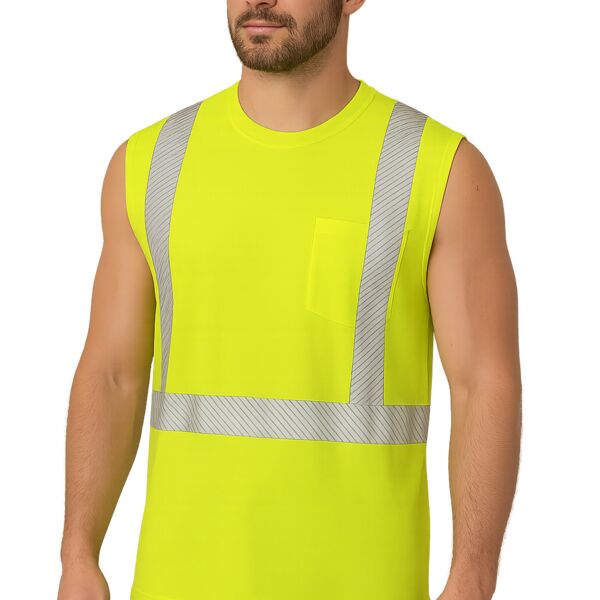 Polyester Jersey Sleeveless Safety T-Shirt Thumbnail