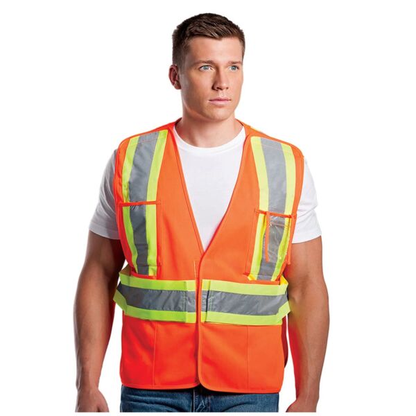 Protector - Adult Tricot Hi-Vis 5 Point Tear Away Vest - One Size Thumbnail