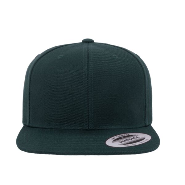 Wool Blend Flat Bill Snapback Cap Thumbnail
